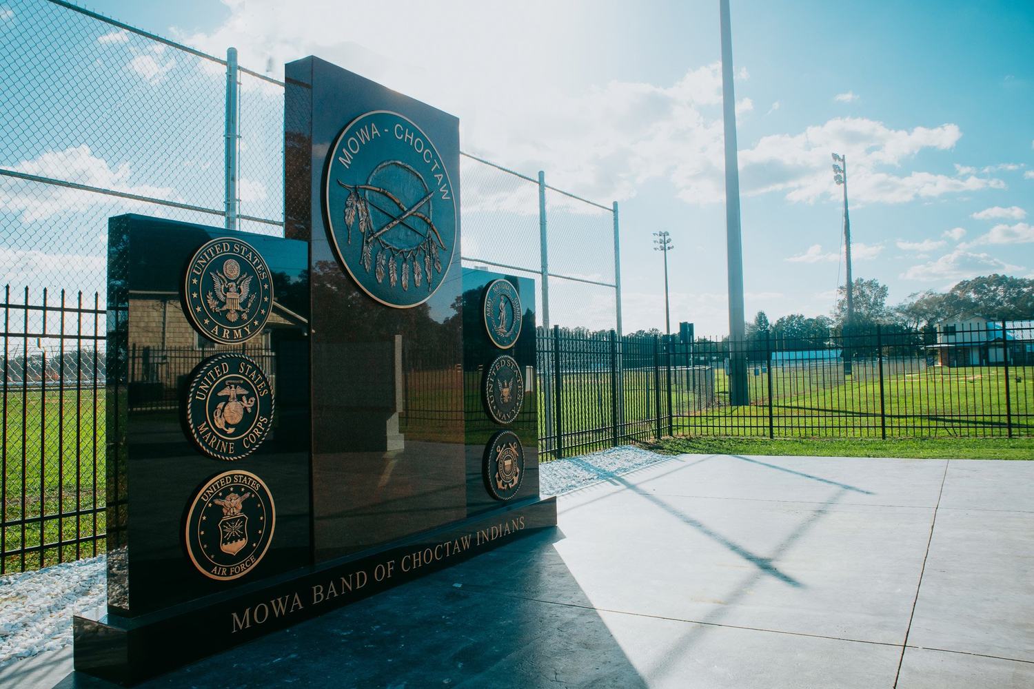 Veterans memorial on the MOWA Choctaw reservation